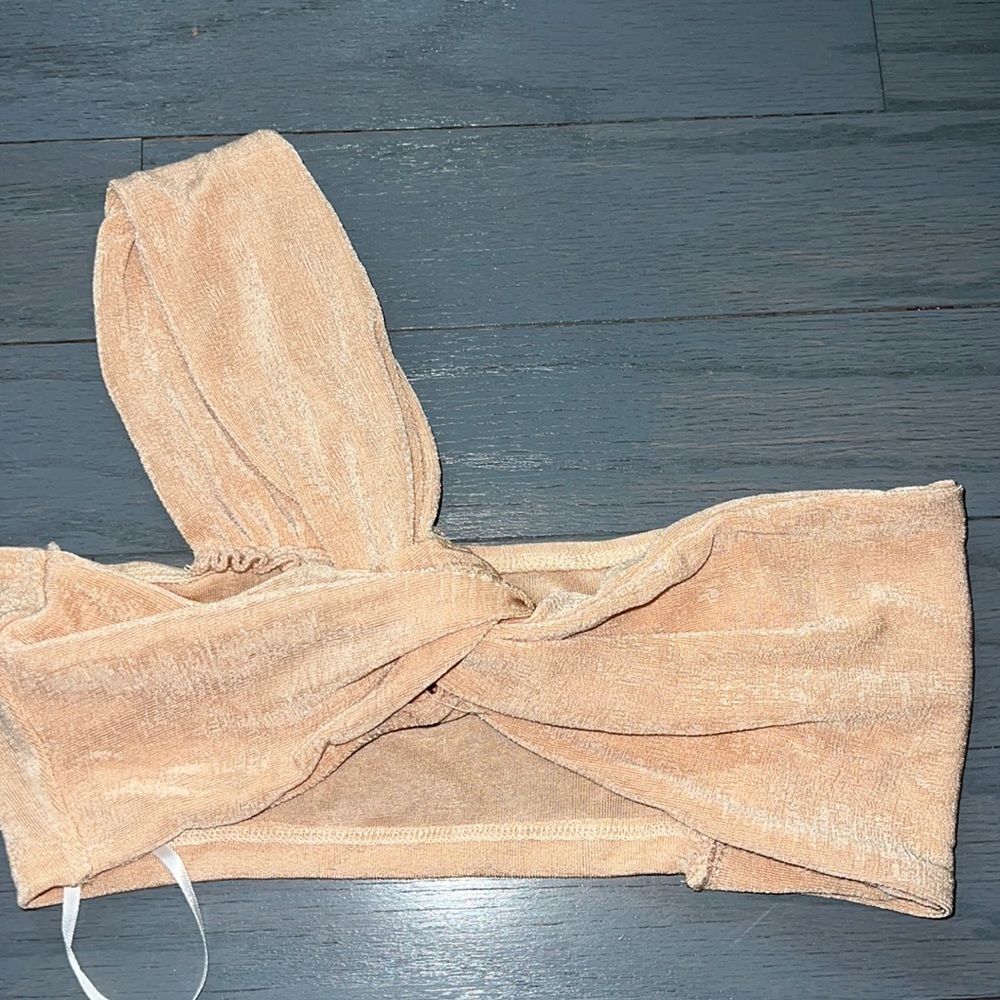 Beige crop top